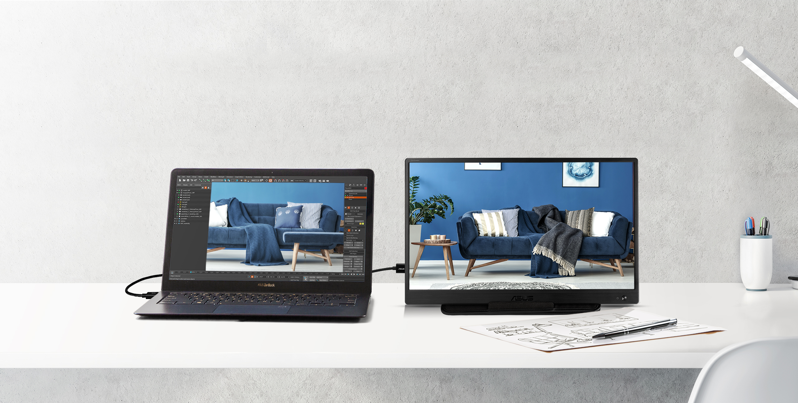 Monitorius ASUS ZenScreen MB165B, 15.6