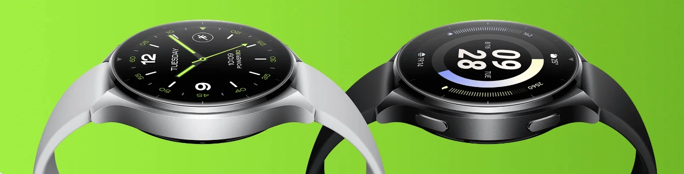 Išmanusis laikrodis Xiaomi Watch 2, Titano spalvos korpusas, su baltos spalvos odiniu dirželiu aprašymas - Prekės nuotrauka