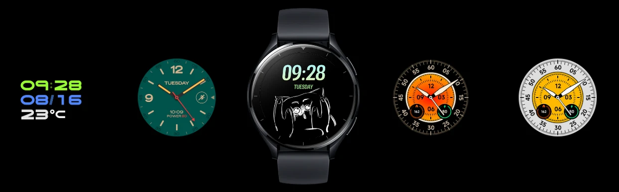 Išmanusis laikrodis Xiaomi Watch 2, Juodas aprašymas - Prekės nuotrauka