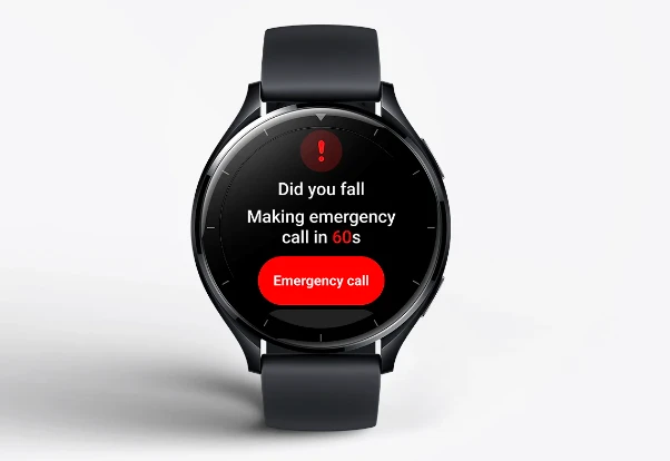 Išmanusis laikrodis Xiaomi Watch 2, Titano spalvos korpusas, su baltos spalvos odiniu dirželiu aprašymas - Prekės nuotrauka