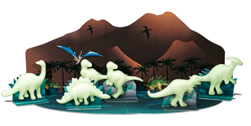 4M Tamsoje šviečiantys 3D dinozaurai aprašymas - Prekės nuotrauka