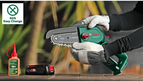 Bosch Akumuliatorinis grandininis pjūklas EasyChain 18V-15-7 pilnas komplektas (06008B8900) aprašymas - Prekės nuotrauka Bosch Akumuliatorinis grandininis pjūklas EasyChain 18V-15-7 pilnas komplektas (06008B8900) aprašymas - Prekės nuotrauka