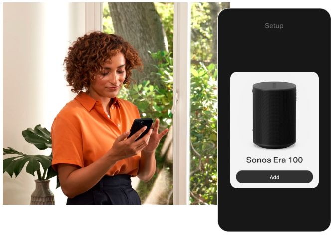 Nešiojama Bluetooth garso kolonėlė Sonos Era 100, Juodos spalvos aprašymas - Prekės nuotrauka
