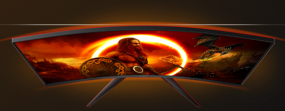 Monitorius AOC Gaming CQ32G2SE, 80 cm (31,5 colio)/VA/QHD 2560 x 1440/16:9/1ms/165 Hz/FreeSync Premium aprašymas - Prekės nuotrauka
