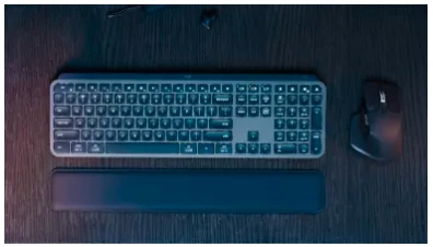 Belaidė šviečianti klaviatūra Logitech MX Keys S PLUS, Grafito spalvos su atrama delnams aprašymas - Prekės nuotrauka