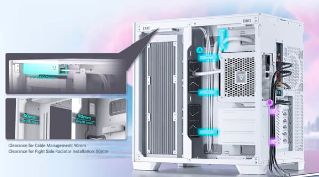 Antec C8 žaidimų kompiuterio korpusas, Baltas aprašymas - Prekės nuotrauka