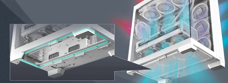 Antec C8 žaidimų kompiuterio korpusas, Baltas aprašymas - Prekės nuotrauka
