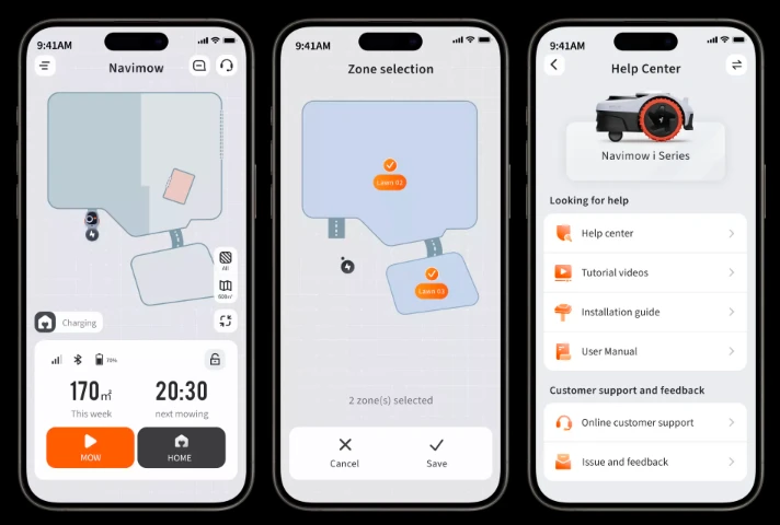 Vejos robotas Segway Navimow i108E aprašymas - Prekės nuotrauka Vejos robotas Segway Navimow i108E aprašymas - Prekės nuotrauka