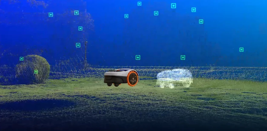 Vejos robotas Segway Navimow i108E aprašymas - Prekės nuotrauka Vejos robotas Segway Navimow i108E aprašymas - Prekės nuotrauka