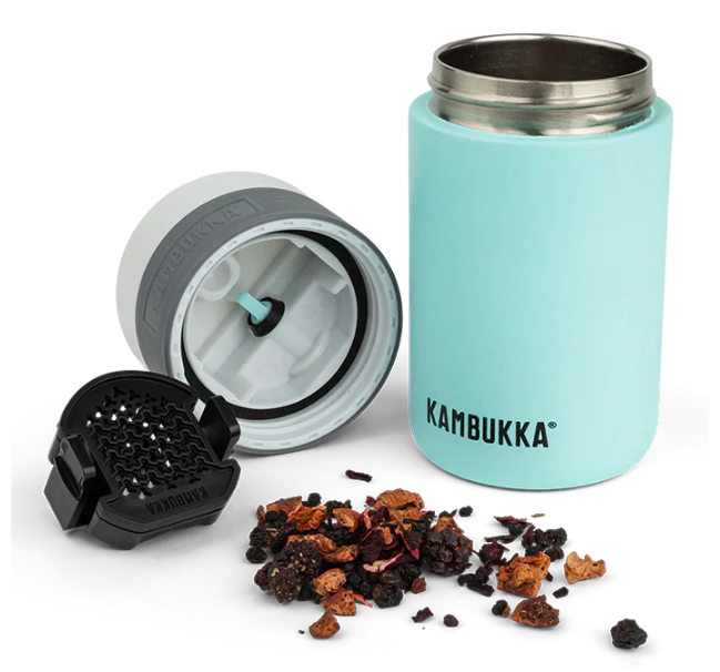 Kambukka Tea Mesh Arbatžolių sietelis termo puodeliui, juodas aprašymas - Prekės nuotrauka
