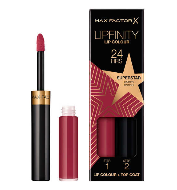 Max Factor Lipfinity Rising Stars Lūpų dažai, spalva - 86 Superstar aprašymas - Prekės nuotrauka