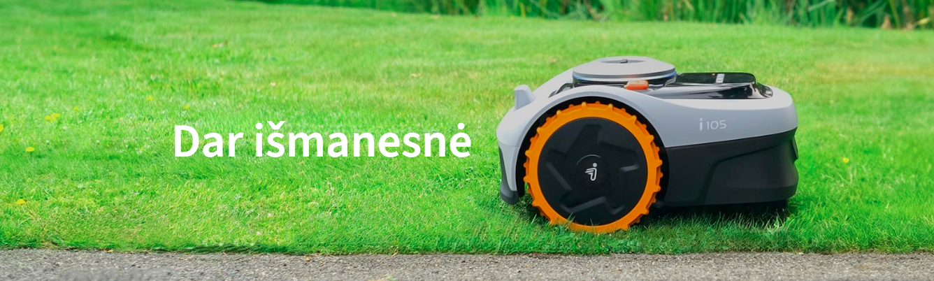 Segway Navimow i105E Belaidis vejos pjovimo robotas skirtas iki 500 m² vejai aprašymas - Prekės nuotrauka