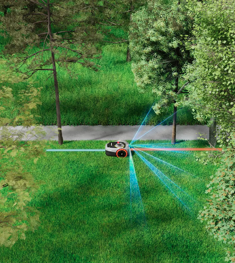 Segway Navimow i105E Belaidis vejos pjovimo robotas skirtas iki 500 m² vejai aprašymas - Prekės nuotrauka