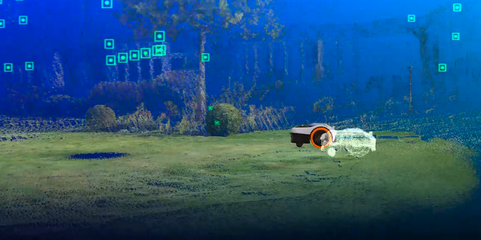 Segway Navimow i105E Belaidis vejos pjovimo robotas skirtas iki 500 m² vejai aprašymas - Prekės nuotrauka
