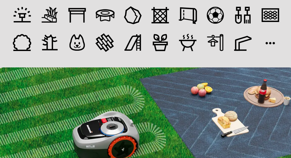 Segway Navimow i105E Belaidis vejos pjovimo robotas skirtas iki 500 m² vejai aprašymas - Prekės nuotrauka