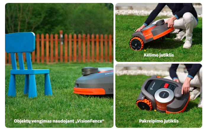 Vejos robotas Segway Navimow H3000EVF aprašymas - Prekės nuotrauka