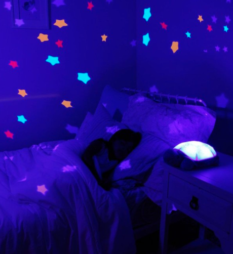 Cloud B Twinkling Twilight Turtle grojantis ir šviečiantis migdukas, mėlynos spalvos aprašymas - Prekės nuotrauka