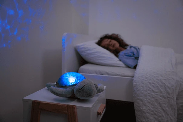 Cloud B migdukas projektorius su garsais Tranquil Turtle, žalios spalvos aprašymas - Prekės nuotrauka