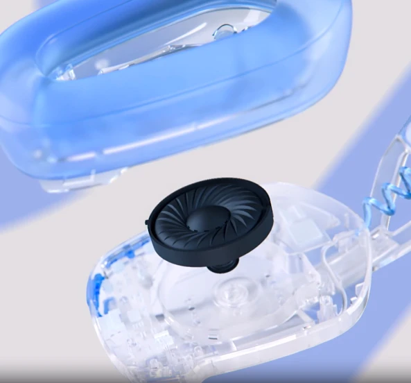 Žaidimų ausinės Logitech G435 Lightspeed, baltos/alyvų spalvos aprašymas - Prekės nuotrauka