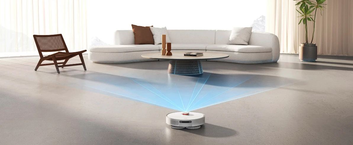 Dulkių siurblys - robotas Xiaomi Robot Vacuum X20+, Baltas aprašymas - Prekės nuotrauka