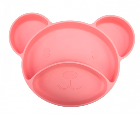 CANPOL BABIES silikoninė lėkštė su skyreliais BEAR, 51/401_pin aprašymas - Prekės nuotrauka