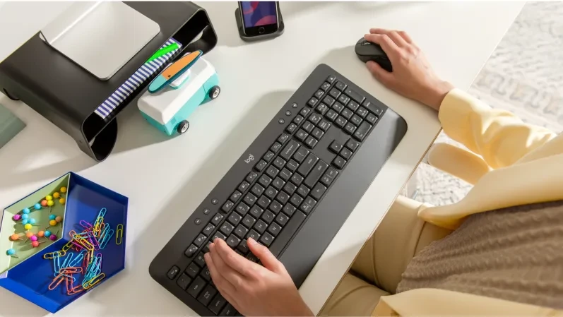 Klaviatūra Logitech Signature K650, Grafito spalvos, Vokiečių kalba (Qwertz) aprašymas - Prekės nuotrauka