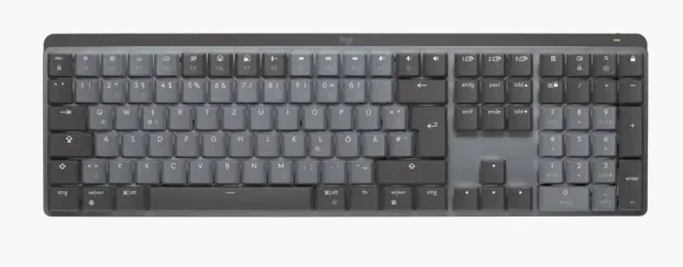 Belaidė klaviatūra Logitech MX MECHANICAL, išdėstymas: Vokiečių (Qwertz), 