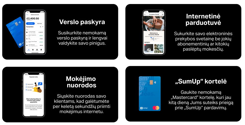 Atminties kortelė Skaitytuvas kortelių Sumup Air aprašymas - Prekės nuotrauka
