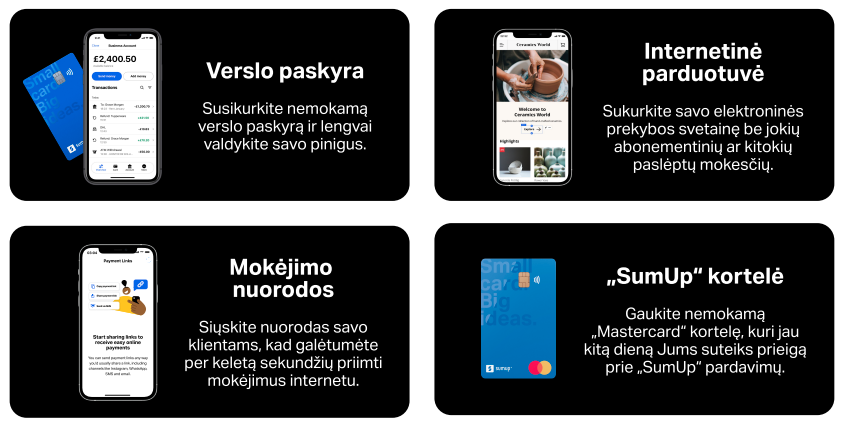 Išmanusis „SumUp Solo Printer“ kortelių skaitytuvas su kvitų spausdintuvu aprašymas - Prekės nuotrauka