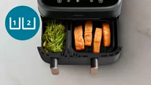 Philips 3000 Series Dviejų krepšelių gruzdintuvė NA352/00 aprašymas - Prekės nuotrauka