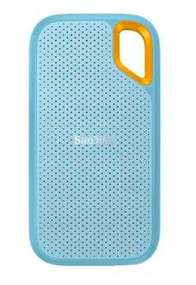 Išorinis kietasis diskas SanDisk Extreme Portable SSD 2 TB, SDSSDE61-2T00-G25B, Šviesiai mėlynas aprašymas - Prekės nuotrauka