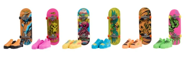 Mattel Hot Wheels pirštų riedlentė su neoninėmis kaukolėmis aprašymas - Prekės nuotrauka