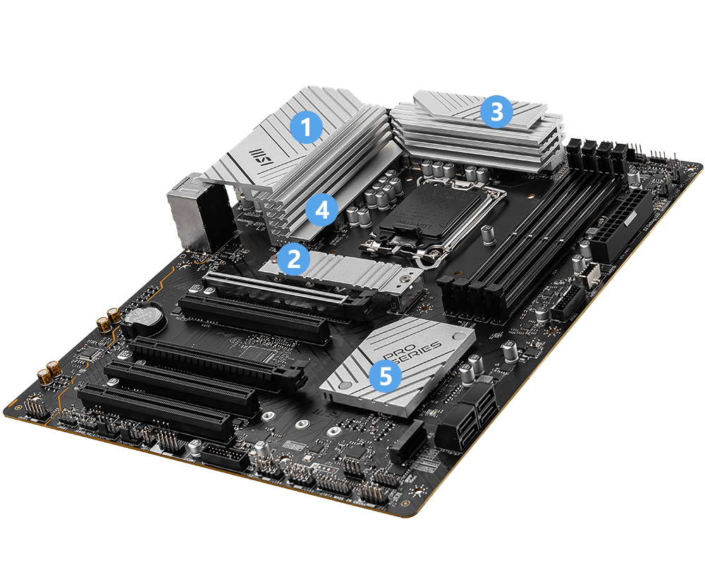 Pagrindinė plokštė MSI PRO B760-P II aprašymas - Prekės nuotrauka
