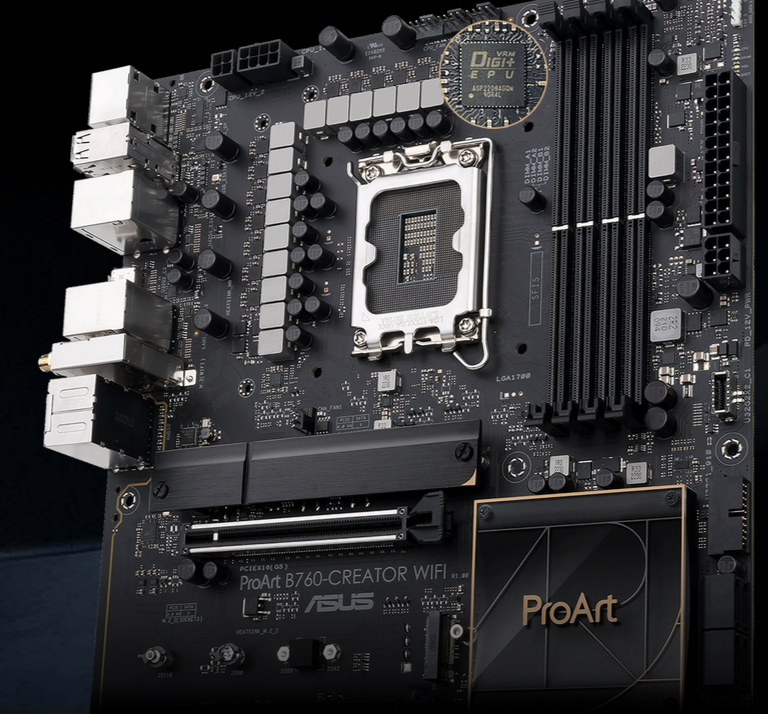 Pagrindinė plokštė ASUS PROART B760-CREATOR WIFI, LGA 1700 aprašymas - Prekės nuotrauka
