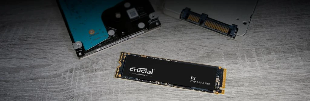 Kietasis diskas SSD Crucial P3, 1TB aprašymas - Prekės nuotrauka