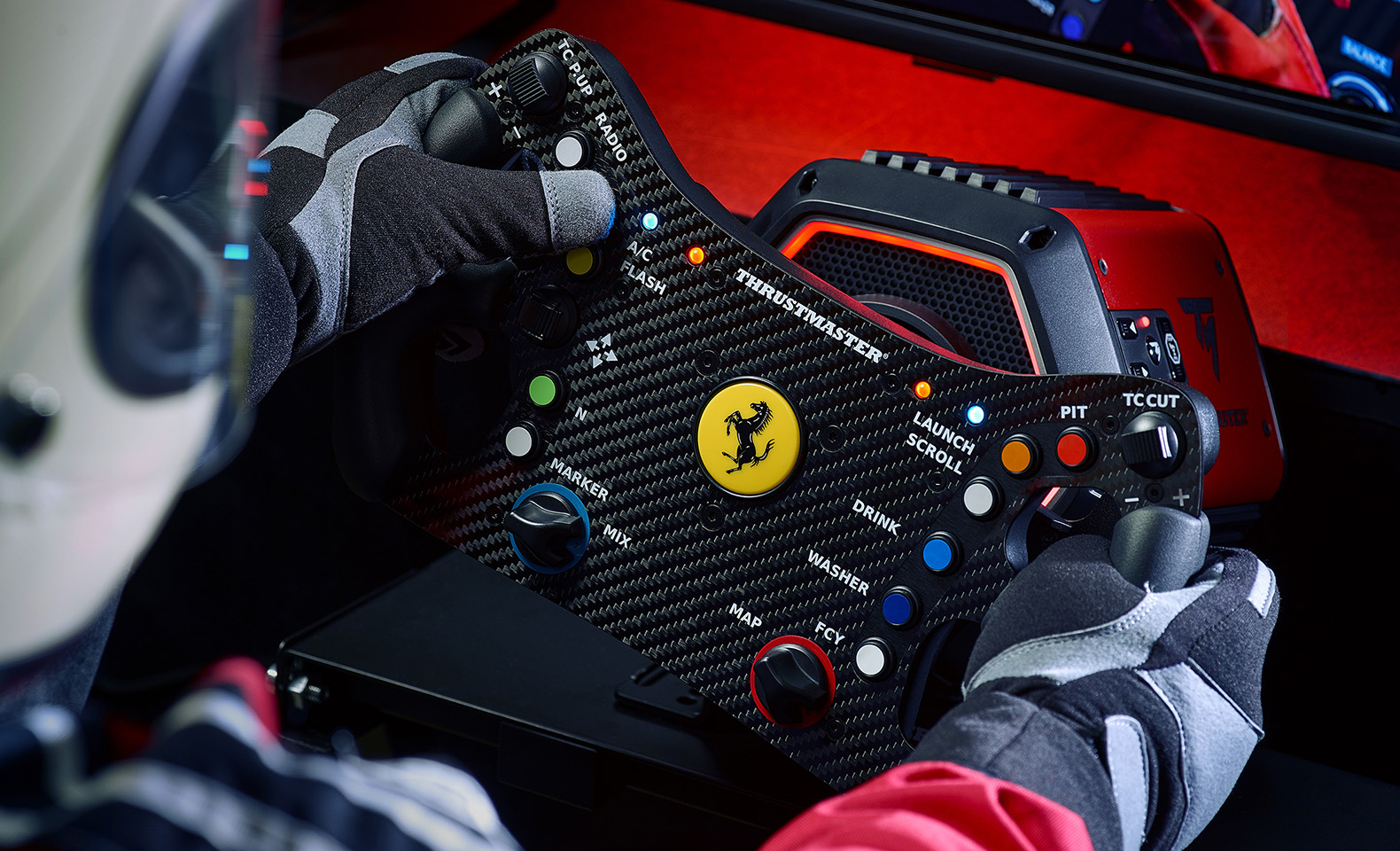 Žaidimų vairas Thrustmaster Ferrari 488 GT3 Wheel Add-On aprašymas - Prekės nuotrauka