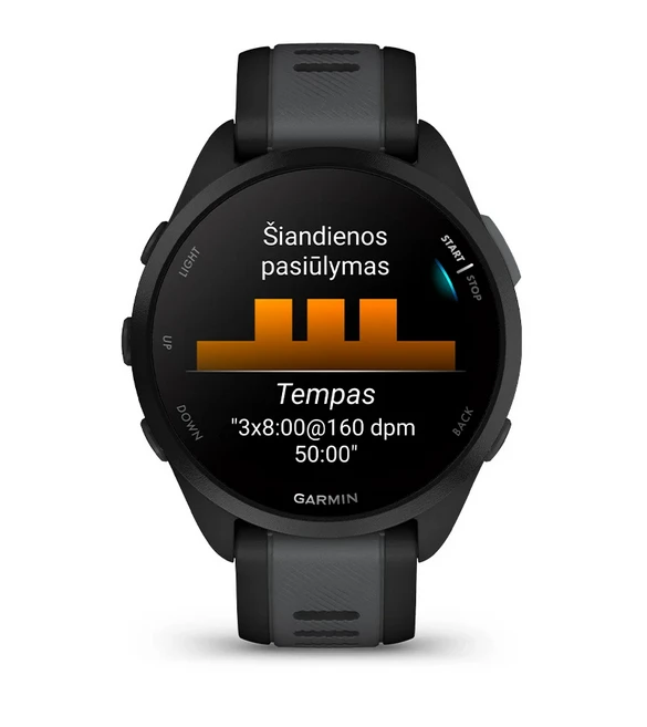 Išmanusis laikrodis Garmin Forerunner® 165 Music, Turkio / žalsvai mėlynos spalvos aprašymas - Prekės nuotrauka