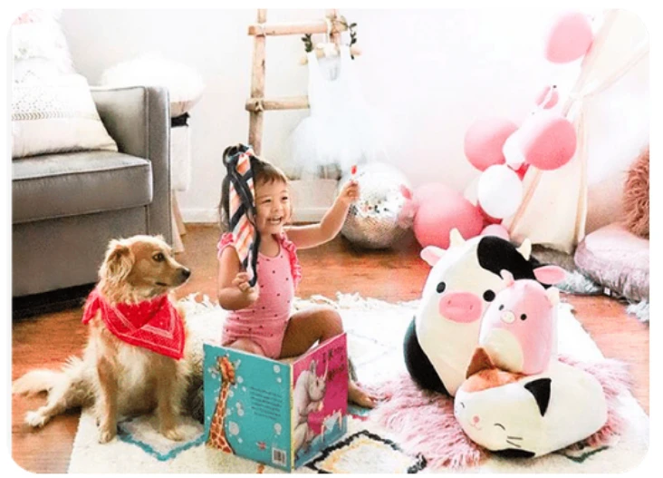SQUISHMALLOWS W19 Pliu&scaron; pliušinis žaislas, 35 cm aprašymas - Prekės nuotrauka
