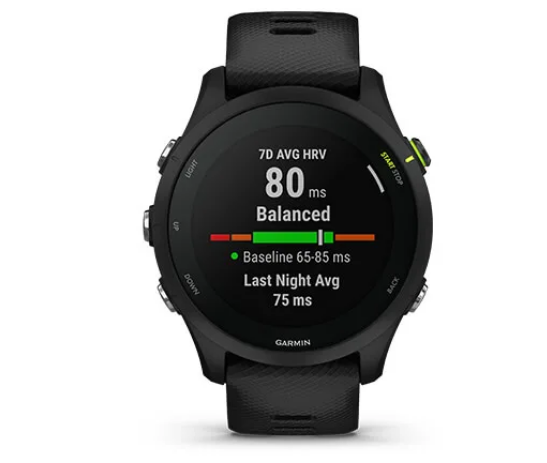 Išmanusis laikrodis Garmin Forerunner 255 Music, Juodos spalvos aprašymas - Prekės nuotrauka