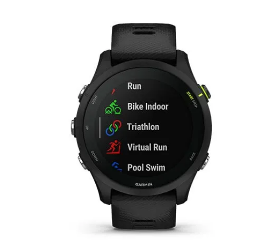 Išmanusis laikrodis Garmin Forerunner 255 Music, Juodos spalvos aprašymas - Prekės nuotrauka