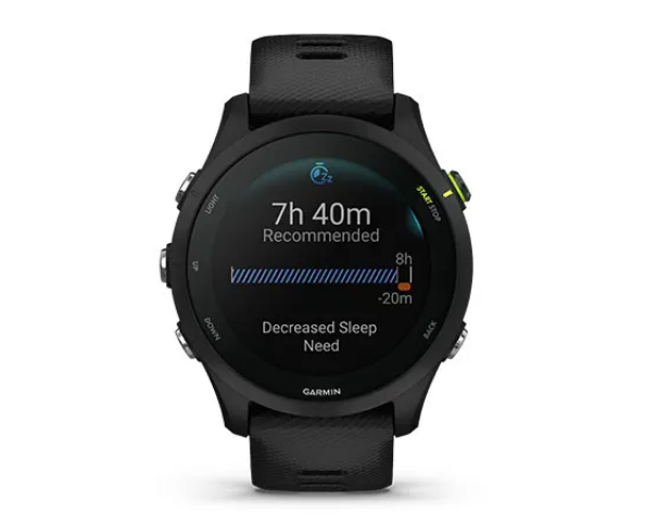 Išmanusis laikrodis Garmin Forerunner 255 Music, Juodos spalvos aprašymas - Prekės nuotrauka