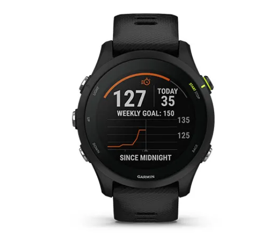Išmanusis laikrodis Garmin Forerunner 255 Music, Juodos spalvos aprašymas - Prekės nuotrauka