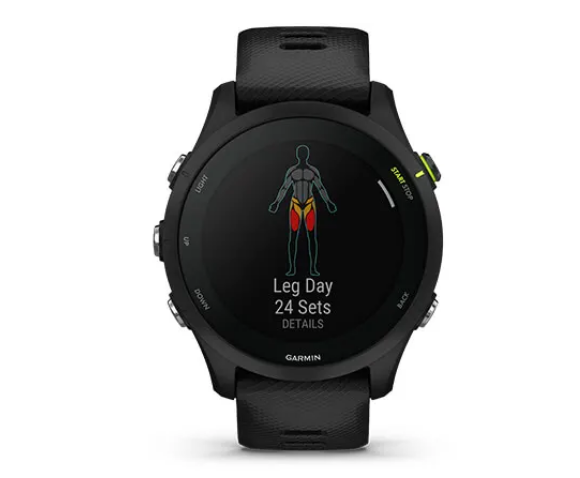 Išmanusis laikrodis Garmin Forerunner 255 Music, Juodos spalvos aprašymas - Prekės nuotrauka