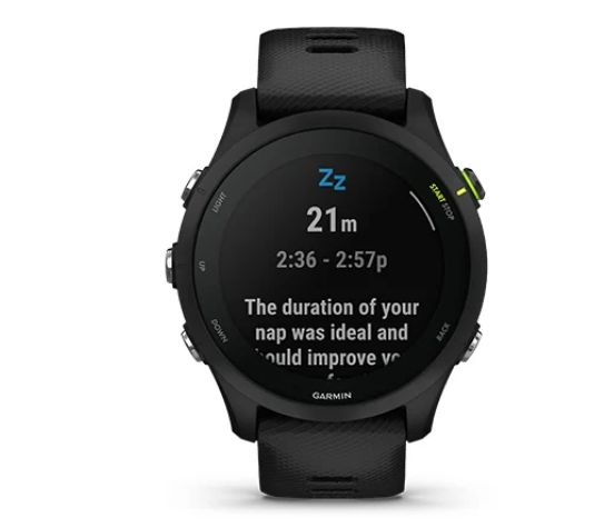 Išmanusis laikrodis Garmin Forerunner 255 Music, Juodos spalvos aprašymas - Prekės nuotrauka