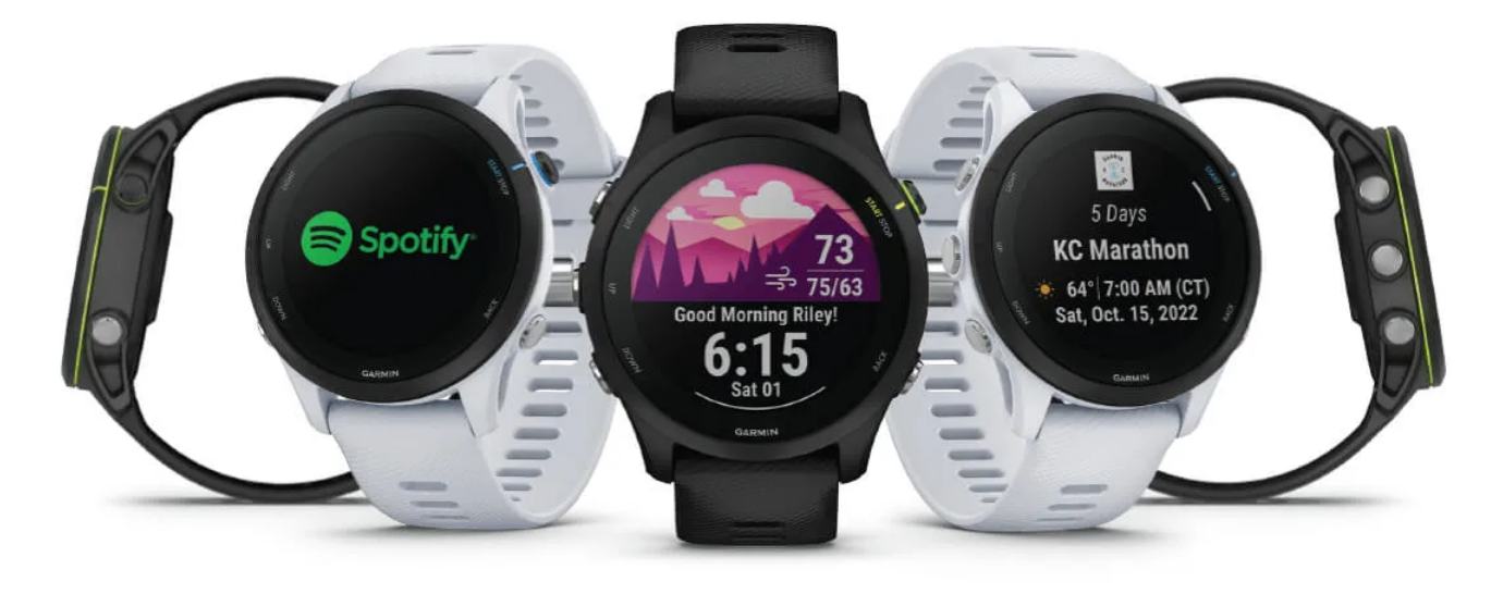Išmanusis laikrodis Garmin Forerunner 255 Music, Juodos spalvos aprašymas - Prekės nuotrauka