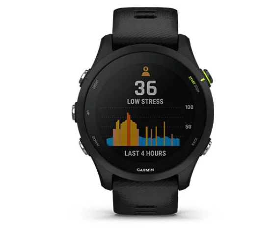 Išmanusis laikrodis Garmin Forerunner 255 Music, Juodos spalvos aprašymas - Prekės nuotrauka