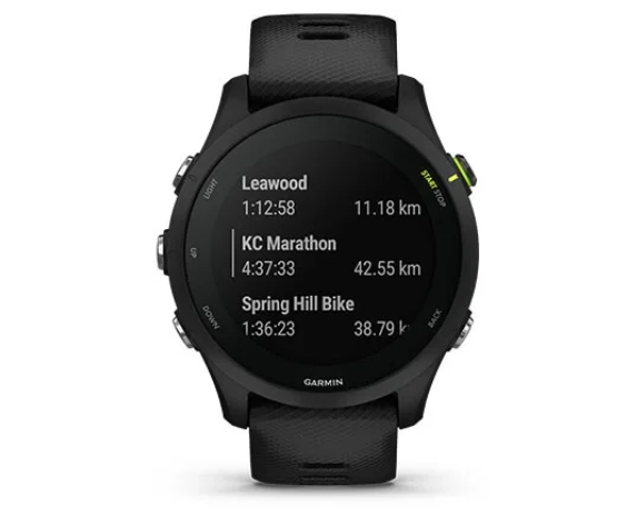 Išmanusis laikrodis Garmin Forerunner 255 Music, Juodos spalvos aprašymas - Prekės nuotrauka