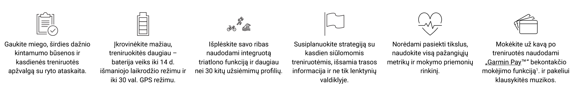 Išmanusis laikrodis Garmin Forerunner 255 Music, Juodos spalvos aprašymas - Prekės nuotrauka