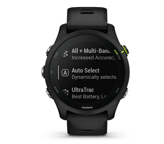 Išmanusis laikrodis Garmin Forerunner 255 Music, Juodos spalvos aprašymas - Prekės nuotrauka