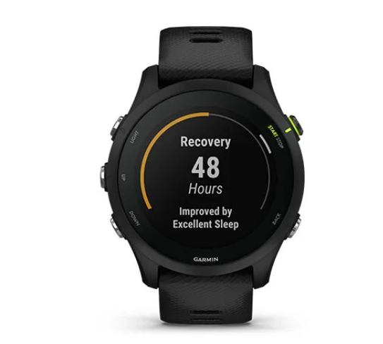 Išmanusis laikrodis Garmin Forerunner 255 Music, Juodos spalvos aprašymas - Prekės nuotrauka
